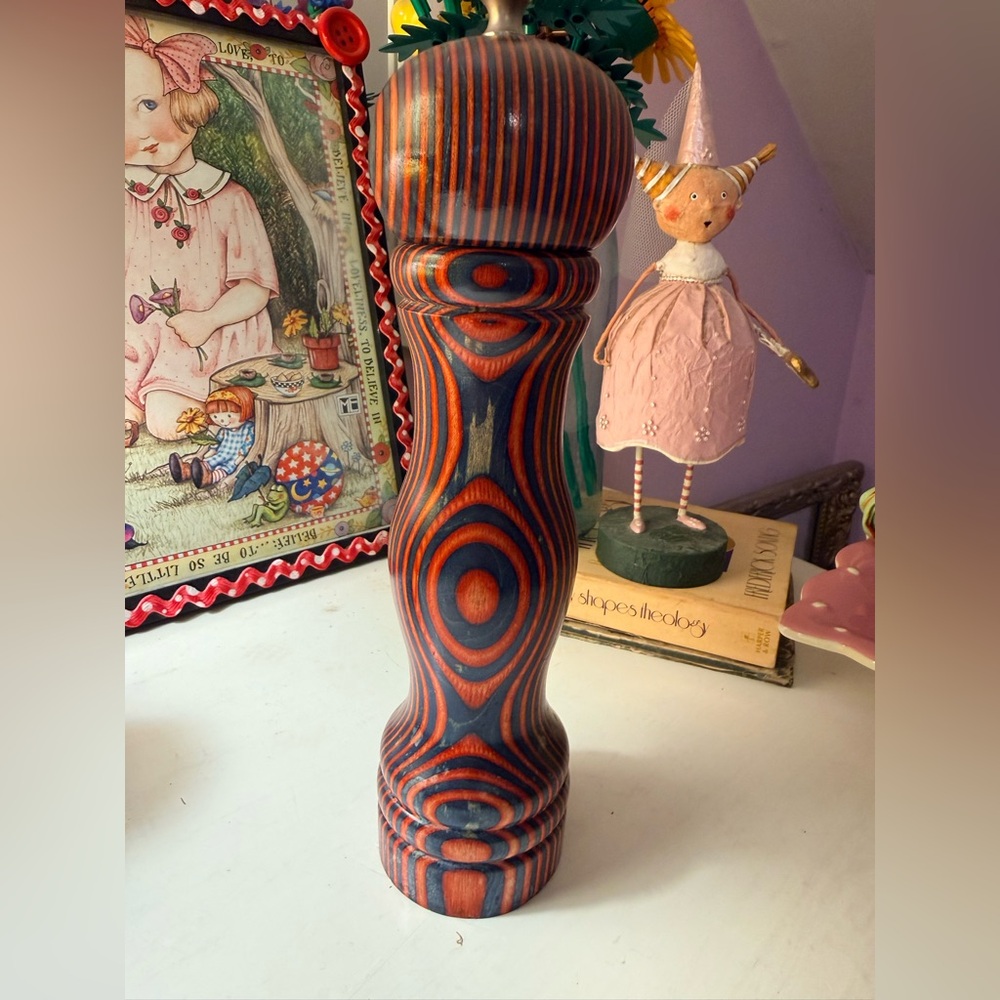 Birch Wood Turned Pepper Mill Grinder